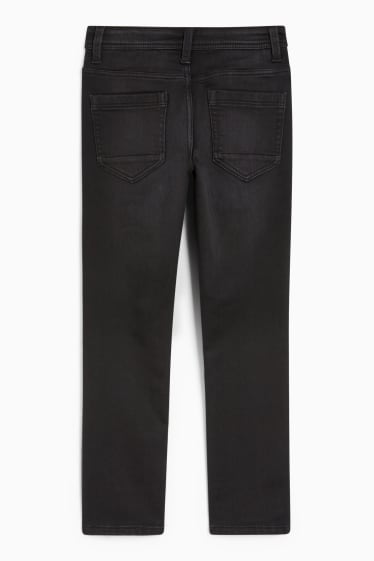 Dětské - Slim jeans - termo džíny - jog denim - džíny - tmavošedé