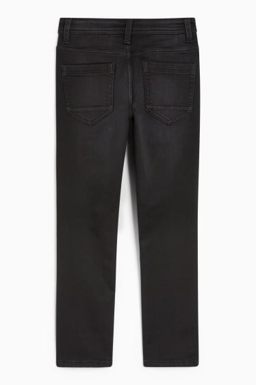 Kinder Buben - Slim Jeans - Thermojeans - Jog Denim - dunkeljeansgrau