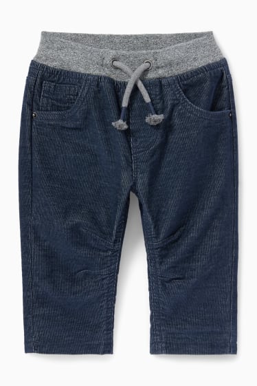 Bébés - Pantalon doublé pour bébé - bleu foncé