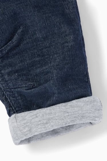 Bébés - Pantalon doublé pour bébé - bleu foncé