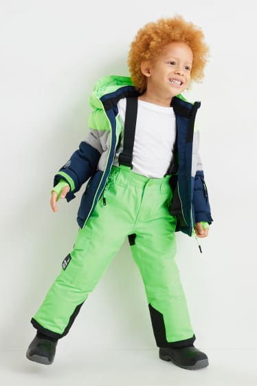Bambini - Pantaloni da sci - verde fluorescente