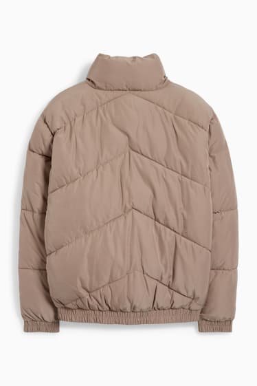 Men - Quilted jacket - taupe