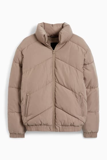 Men - Quilted jacket - taupe