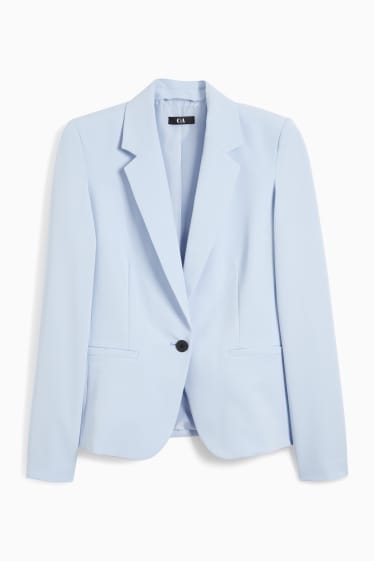 Dames - Blazer - getailleerd - lichtblauw