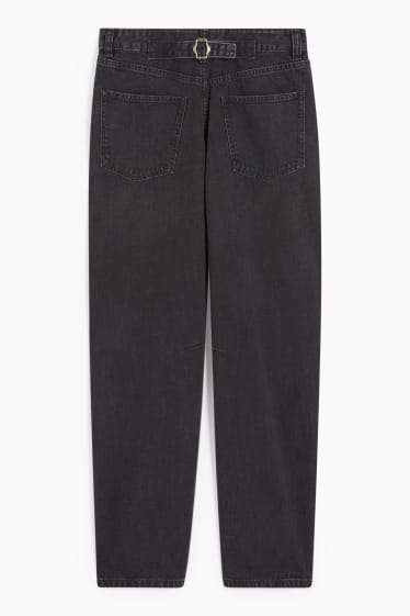 Mujer - Relaxed jeans - mid waist - vaqueros - gris oscuro