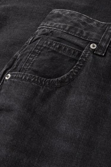 Mujer - Relaxed jeans - mid waist - vaqueros - gris oscuro