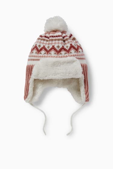 Nadó nena - Casquet de punt per a nadó - blanc