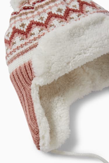 Nadó nena - Casquet de punt per a nadó - blanc