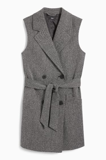 Dames - Gilet - grijs / zwart