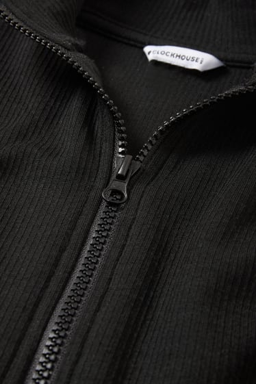 Ados & jeunes adultes - CLOCKHOUSE - veste courte en molleton - noir