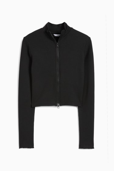 Ados & jeunes adultes - CLOCKHOUSE - veste courte en molleton - noir