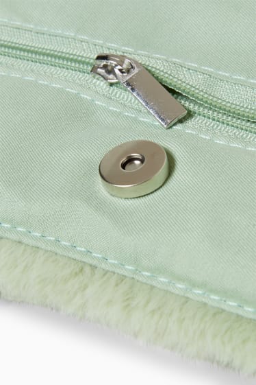 Bambini - Piccola borsa di ecopelliccia - verde chiaro