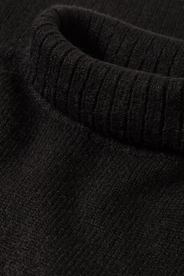 Hommes - Pull à col roulé - noir