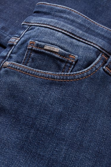Dámské - Slim jeans - termo džíny - mid waist - džíny - modré