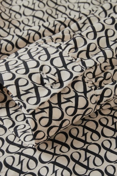 Femmes - Chemisier - à motif - beige