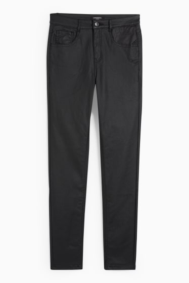 Teens & young adults - CLOCKHOUSE - cloth trousers - mid-rise waist - skinny fit - black