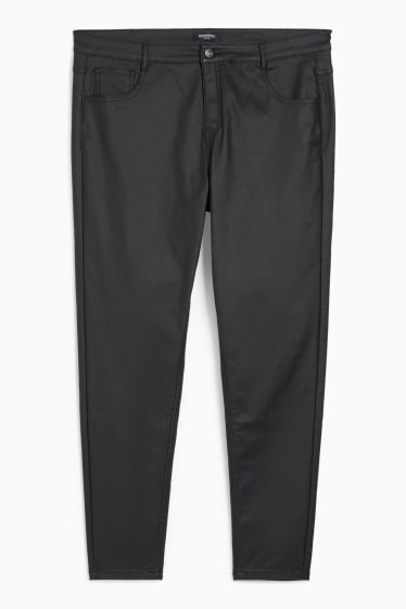 Joves - CLOCKHOUSE - Pantalons de tela - high wast - skinny fit - negre