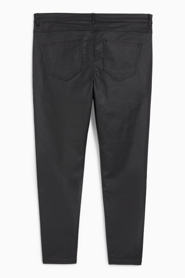 Joves - CLOCKHOUSE - Pantalons de tela - high wast - skinny fit - negre