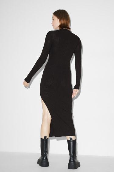 Women - CLOCKHOUSE - dress with slit - black