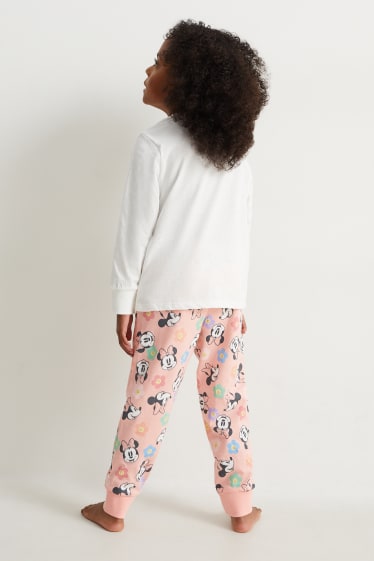 Bambine - Minnie - pigiama - 2 pezzi - bianco crema