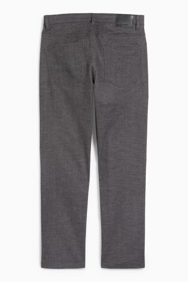 Hommes - Pantalon - regular fit - Flex - gris foncé