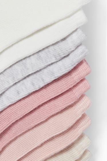 Bébés filles - Lot de 10 - chaussettes bébé - rose