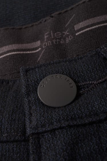 Pánské - Kalhoty - regular fit - Flex - tmavomodrá