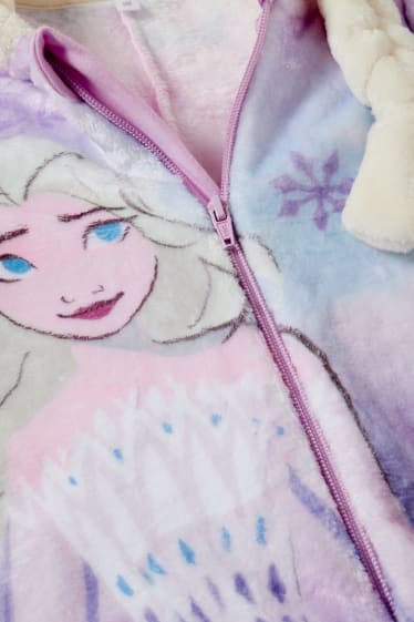 Bambine - Frozen - tuta in pile con cappuccio - viola chiaro