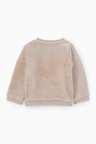 Bébés filles - Rudolf - sweat-shirt de Noël pour bébé - taupe