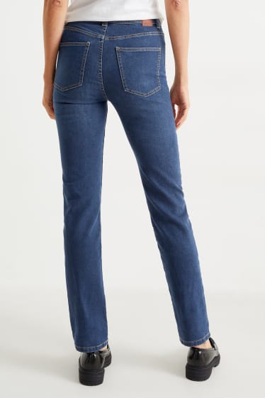 Femmes - Straight jean - high waist - LYCRA® - jean bleu