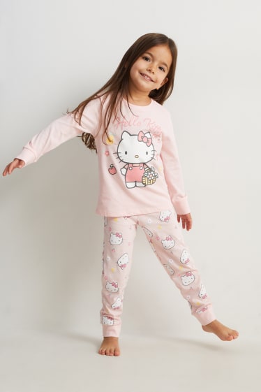 Bambine - Hello Kitty - pigiama - 2 pezzi - rosa