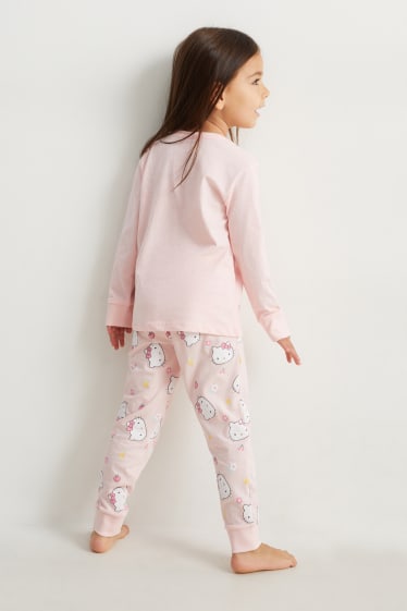 Kinderen - Hello Kitty - pyjama - 2-delig - roze