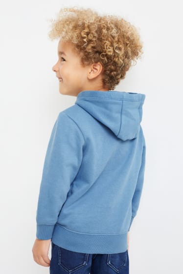 Enfants - Dinosaure - sweat à capuche - bleu