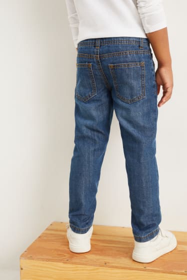 Kinder Jungen - Multipack 4er - Thermojeans und Thermohose - Slim Fit - blau / schwarz