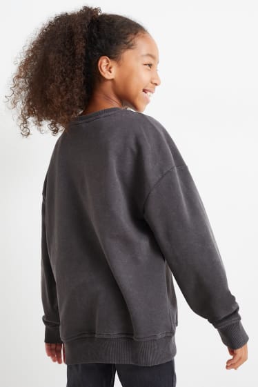 Kinder - Wednesday - Sweatshirt - dunkelgrau