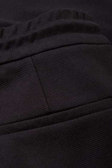 Damen - Jersey-Hose - Wide Leg - schwarz