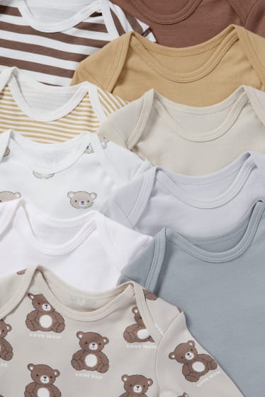 Unisex - Set van 10 - rompertje - wit