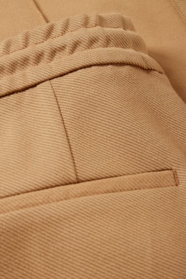 Femmes - Pantalon en jersey - wide leg - marron clair