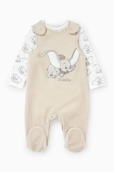 Unisex - Dumbo - Strampler-Set - 2 teilig - hellbeige