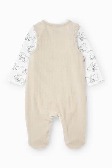 Unisex - Dumbo - Strampler-Set - 2 teilig - hellbeige