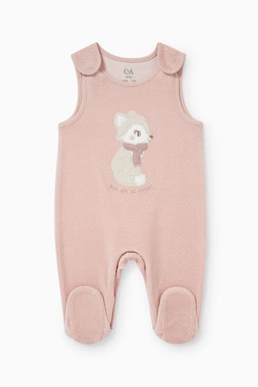 Bébés filles - Ensemble avec grenouillère - 2 pièces - beige clair