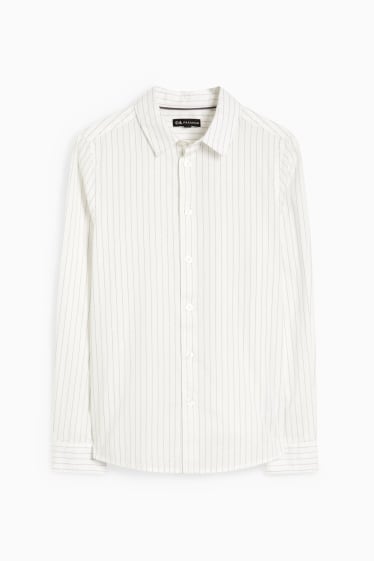 Children - Shirt - striped - cremewhite