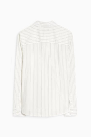 Children - Shirt - striped - cremewhite