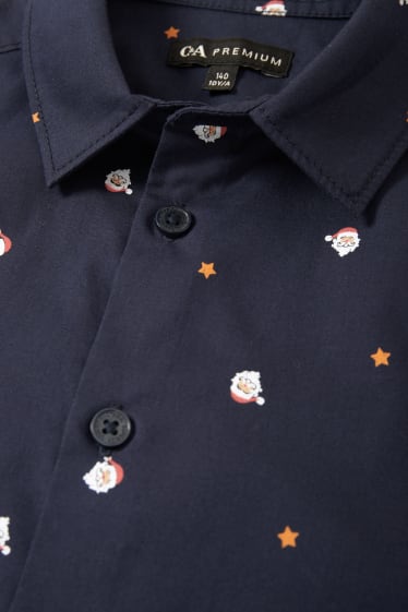 Children - Christmas shirt - dark blue