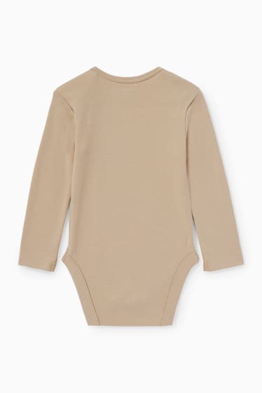 Baby: jongens - Rendier Rudolf - rompertje voor de kerst - beige