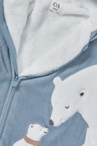 Bebeluși - Urs polar - salopetă bebeluși - albastru