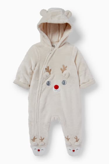 Unisex - Rudolf - granota nadalenc per a nadó - beix clar
