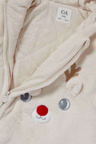 Unisex - Rudolf - granota nadalenc per a nadó - beix clar