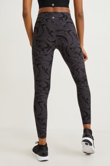 Damen - Funktions-Leggings - 4 Way Stretch - dunkelgrau