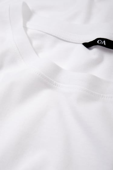 Hombre - Pack de 5 - camisetas - blanco
